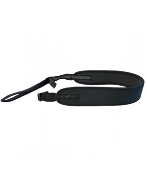 Gun sling Huntera black with suede leather details 79-110 cm