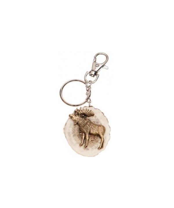 Keychain with moose decoration