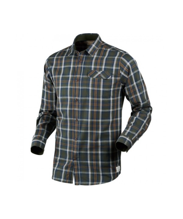 Gibson Shirt in Carbon Blue Check 