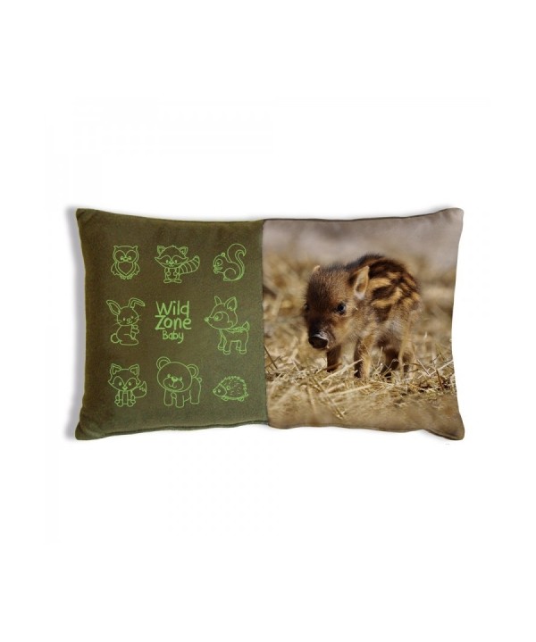 Cushion with Baby Boar Print (35x20 cm)