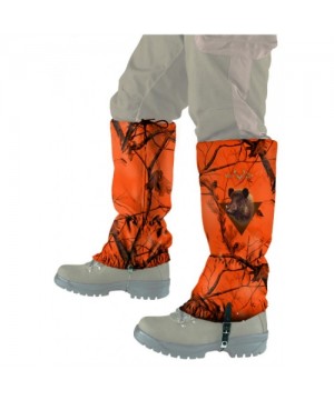 Camouflage Gaiters with Boar Motif (orange)