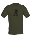 T-Shirt with Roe Deer Print 