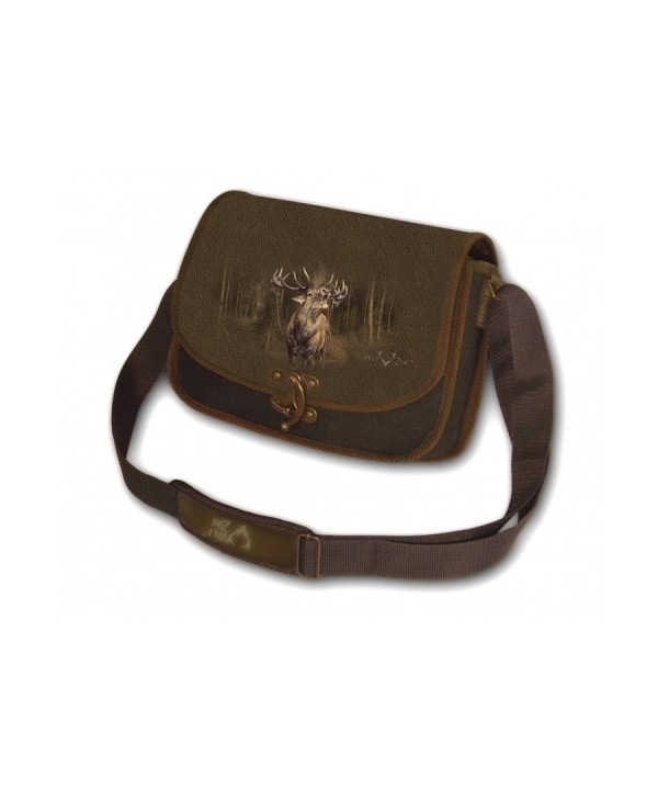 Shoulder Bag with Deer Print (brown)