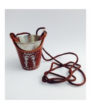 Shot glass with a neck strap 