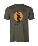 T-shirt SEELAND Buck Fever (pine green melange)