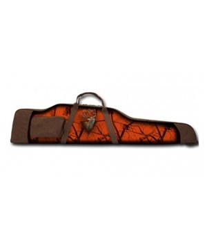 Gun case with deer decoration and side pocket (128x7x30) 