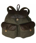 Leather and Wool Backpack 25 l